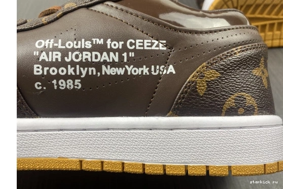 JORDAN AIR Low 1 CASE) -LouiV Top (WITH O-W WHITE-LouiV 0412